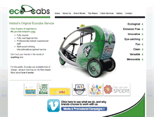 Tablet Screenshot of ecocabs.ie